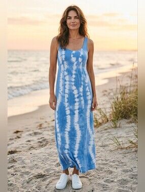 INC International Concepts Tie-Dye Maxi Dress, Size 0X NWT